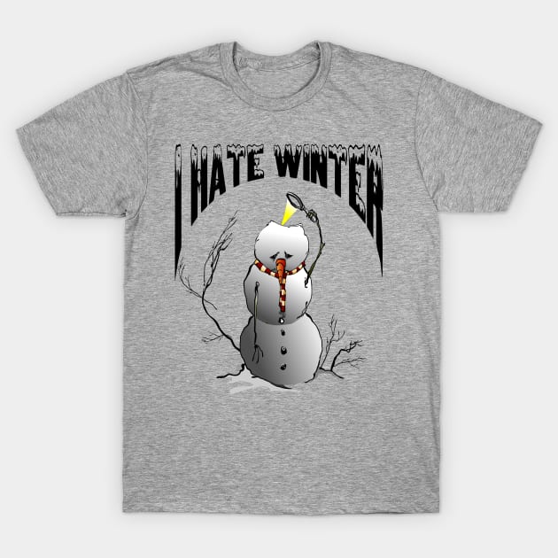 I Hate Winter T-Shirt by Renegade Rags